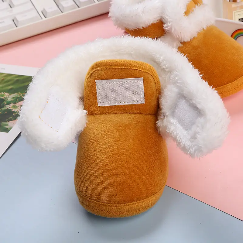 Winter Fleece Lined Baby Boots Grey Non-Slip — feature 22