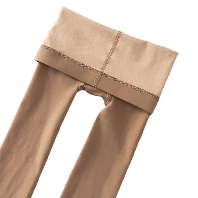 Women Silk Bare Leggings Aqua Fleshy All-in-One - Image 12