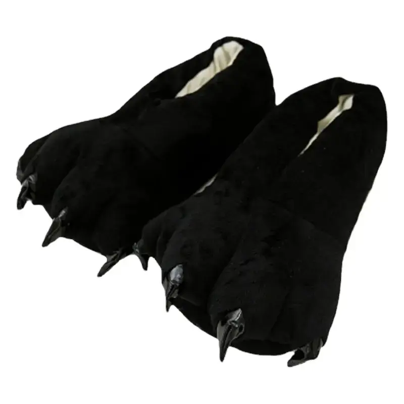Manufacturer Wholesale Cartoon Shoes Cotton Slippers Yellow Cow Color Gray Red and Other Dropshipping Animal Claw Shoes Wholesale - Image 2