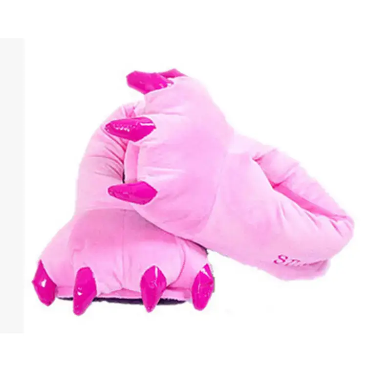 Manufacturer Wholesale Cartoon Shoes Cotton Slippers Yellow Cow Color Gray Red and Other Dropshipping Animal Claw Shoes Wholesale - Image 6