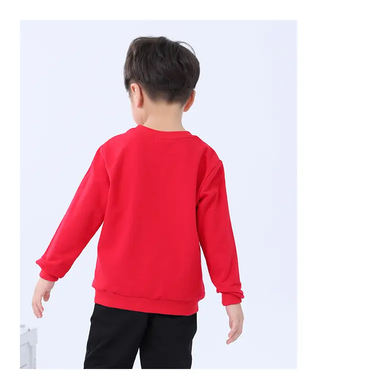 Chinese New Year Red Fleece Lined Sweatshirt for Kids — feature 15