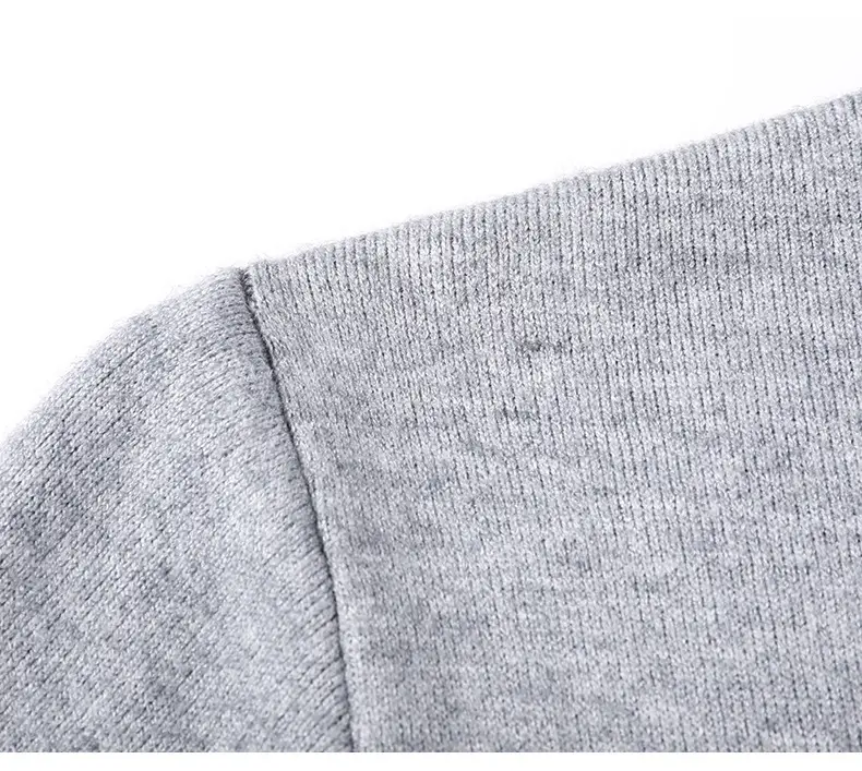 Men Grey Half-Turtleneck Knit Sweatshirt — feature 48