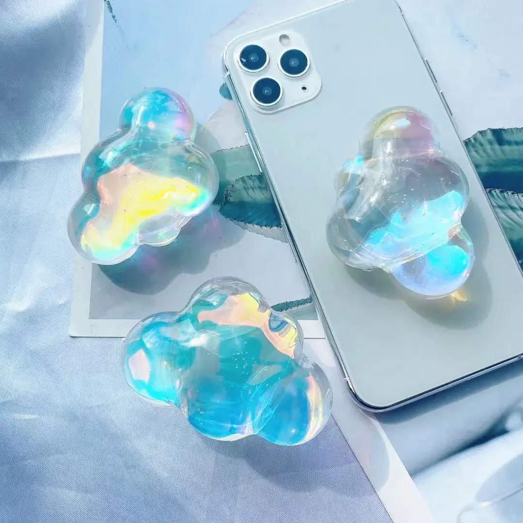 Three-Dimensional Bubble Cloud Airbag Brackets for Mobile Phone — feature 7