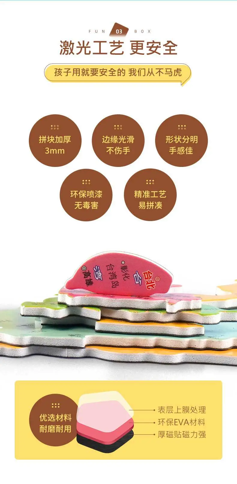 Magnetic Chinese Geography Puzzle for Kids — feature 4