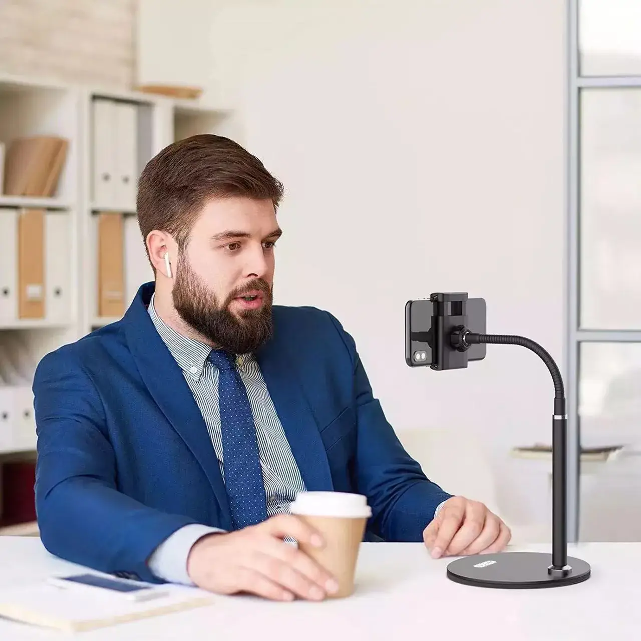 Universal Mobile Phone Holder for Desk, Bed, or Table - Image 8
