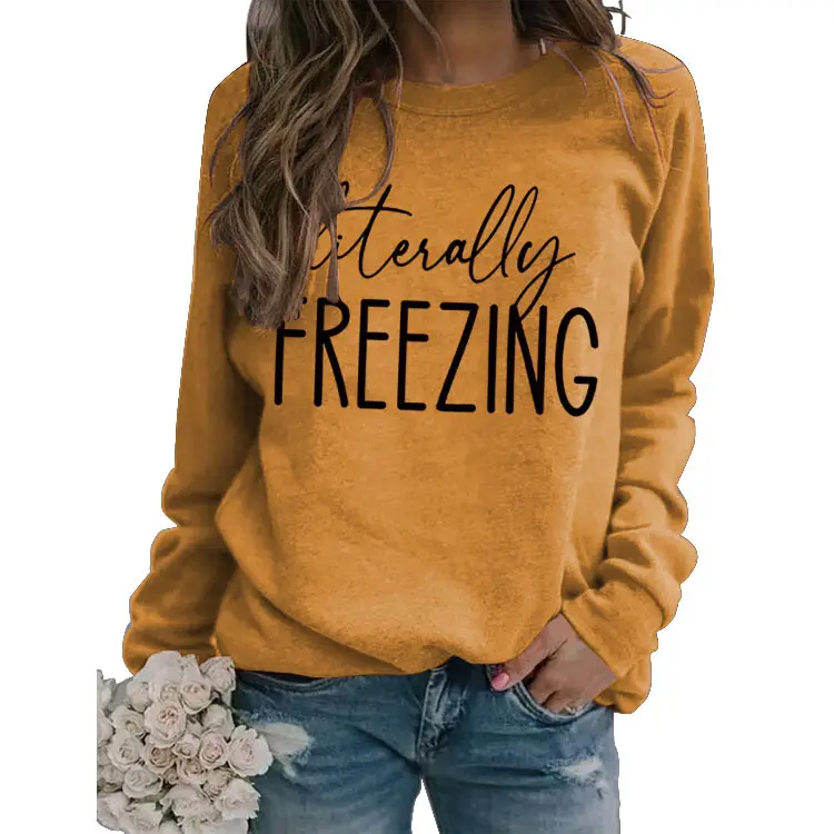 Green "Literally Freezing" Pullover Sweatshirt - Image 19