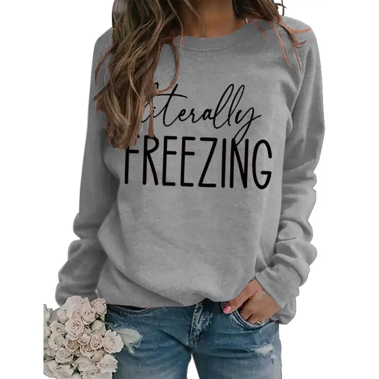 Green "Literally Freezing" Pullover Sweatshirt - Image 20