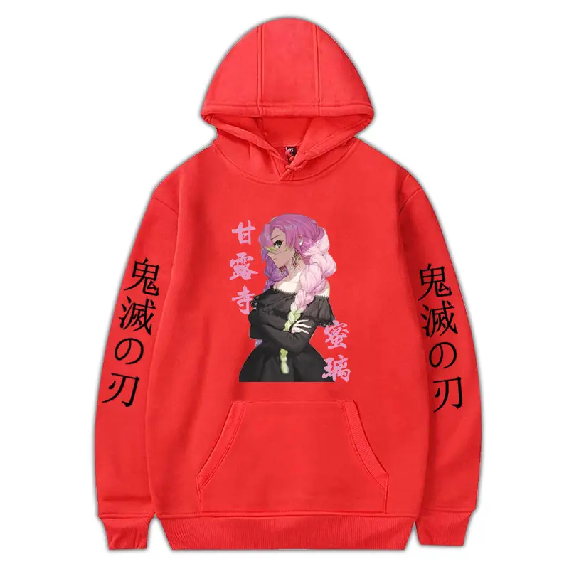 Anime Ghost Fleece Hoodie Grey Autumn Winter - Image 25