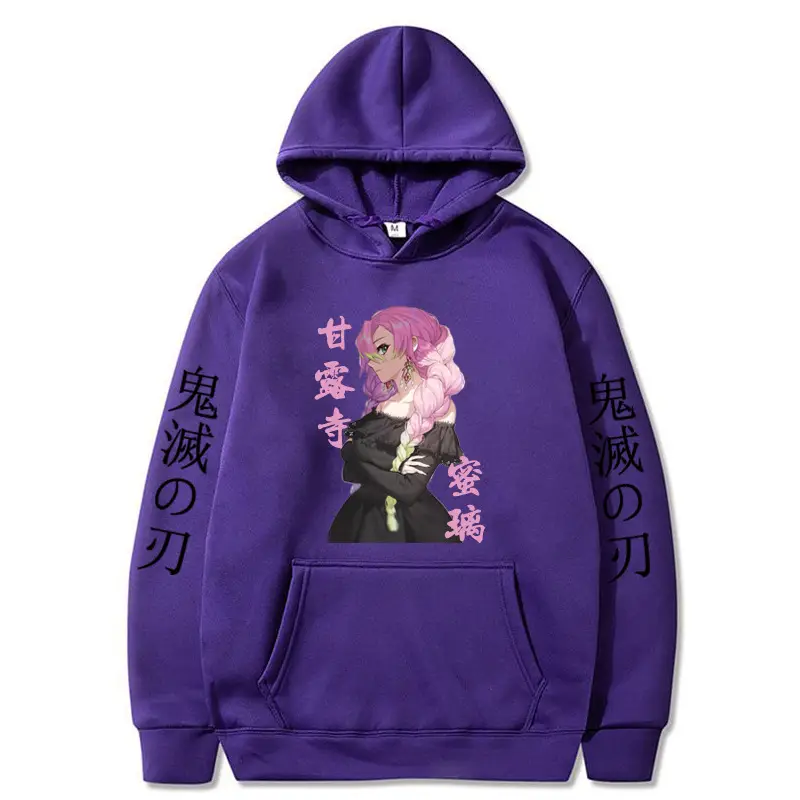 Anime Ghost Fleece Hoodie Grey Autumn Winter - Image 28