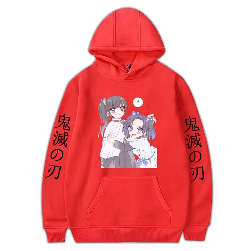 Anime Ghost Fleece Hoodie Grey Autumn Winter - Image 35
