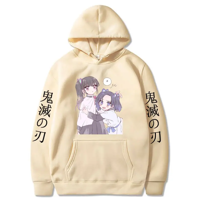 Anime Ghost Fleece Hoodie Grey Autumn Winter - Image 36