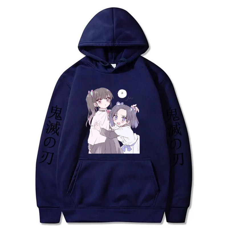 Anime Ghost Fleece Hoodie Grey Autumn Winter - Image 39