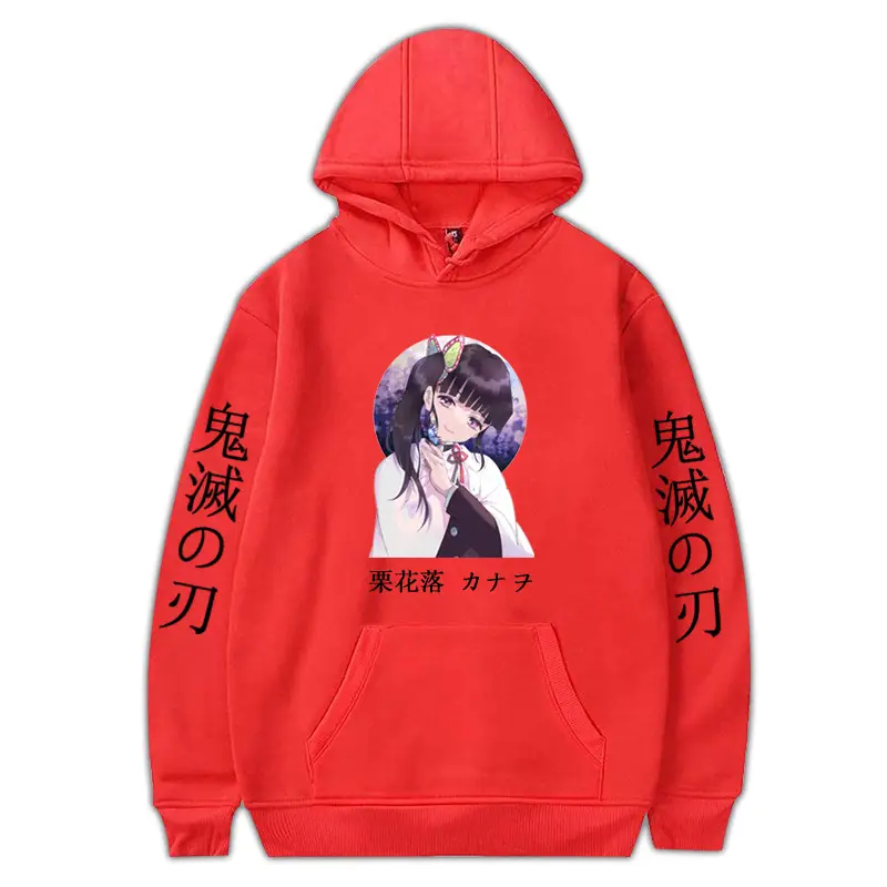 Anime Ghost Fleece Hoodie Grey Autumn Winter - Image 6
