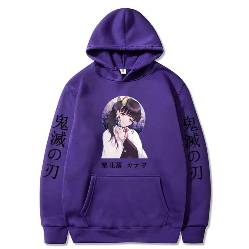 Anime Ghost Fleece Hoodie Grey Autumn Winter - Image 9