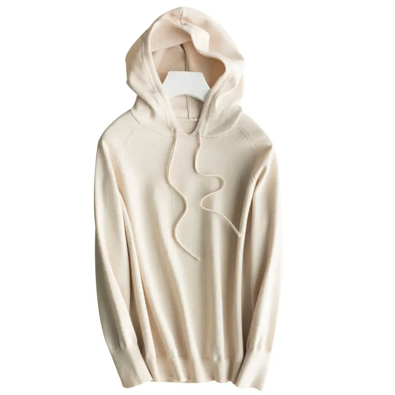 Women Pink Hooded Long Sleeve Sweater Hoodie