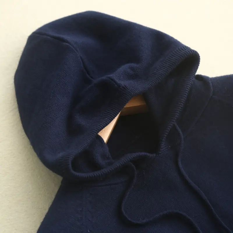 Women Pink Hooded Long Sleeve Sweater Hoodie