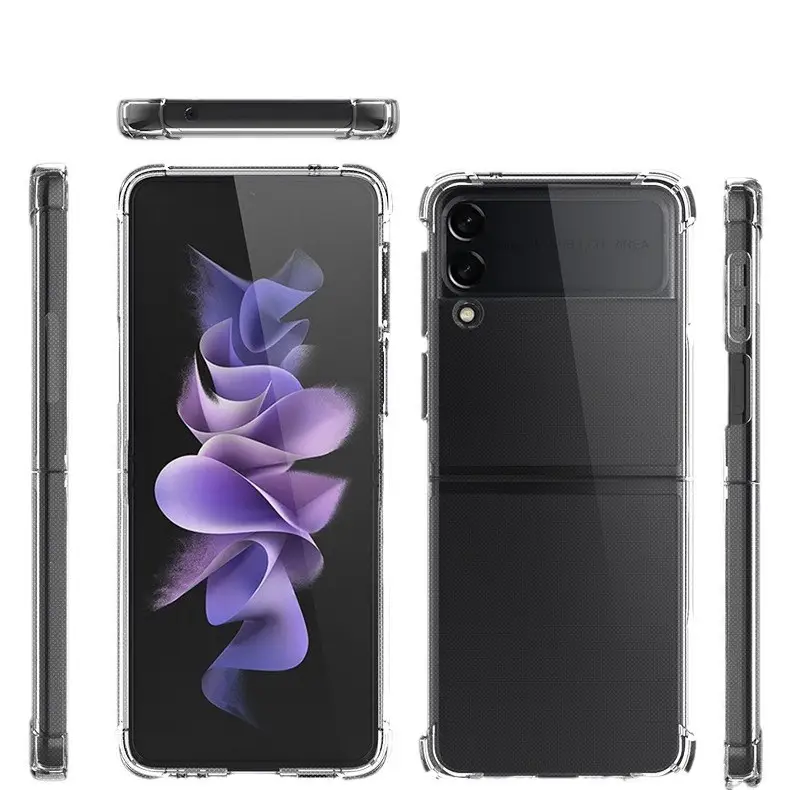 TPU Anti-Fall Zflip3 Phone Case Transparent 4-Corner - Image 6
