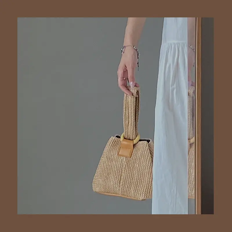 Cute Woven Straw Handbag for Girls Summer 2026 - Image 6