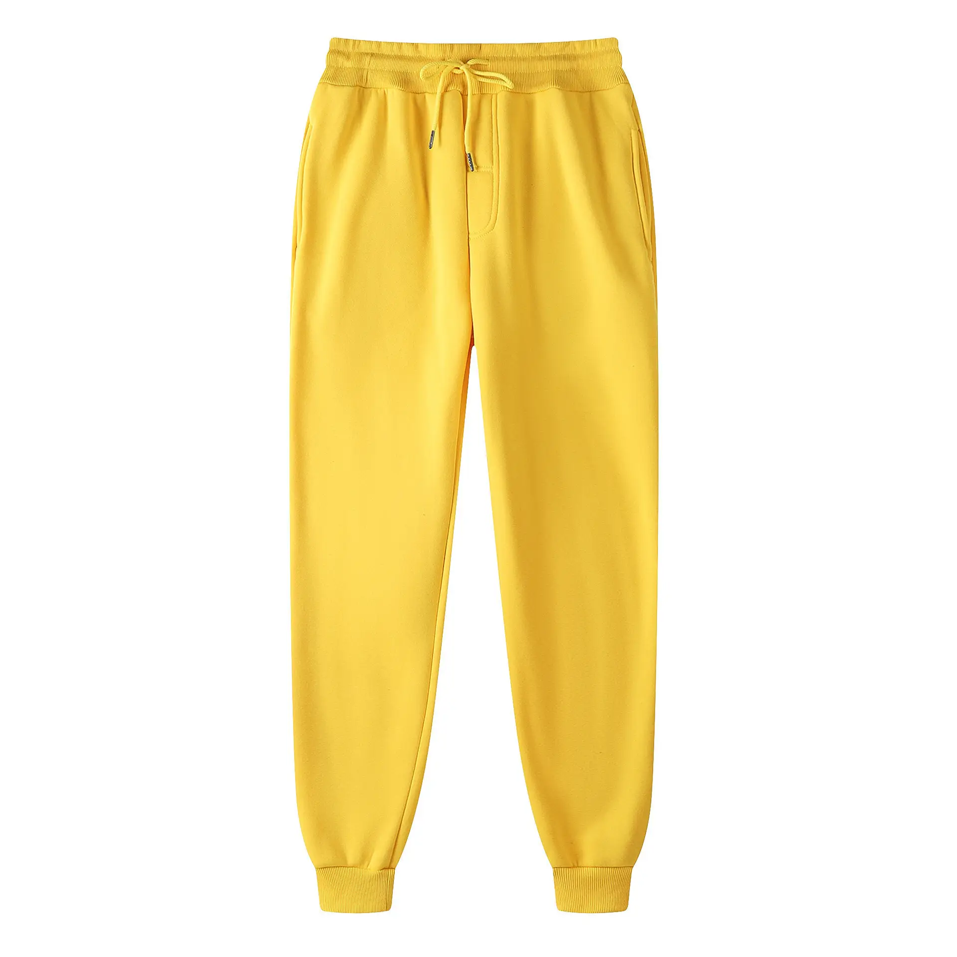 Men's Beige Cotton Sweatpants Slim Fit Casual Sports Wear — feature 7