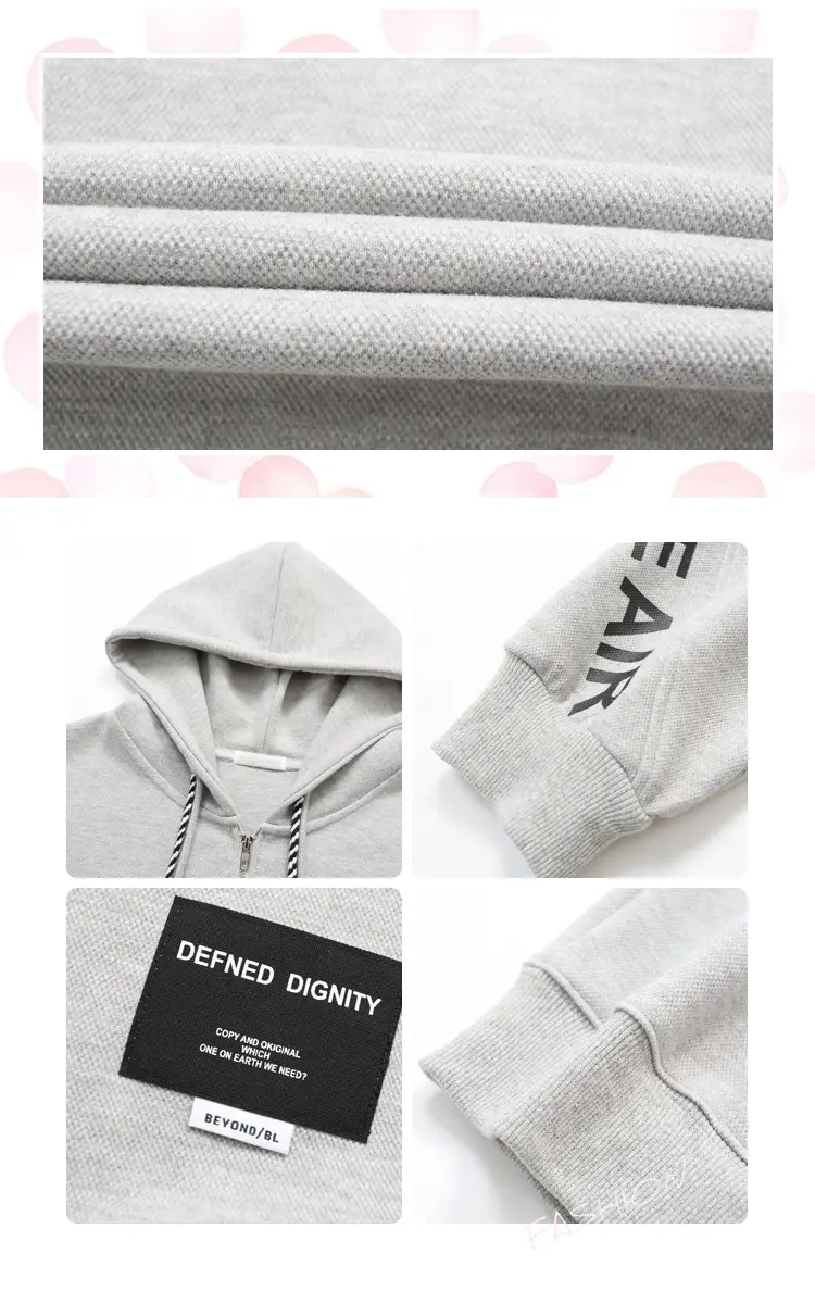 Women's Korean Style Loose Fit Cardigan Sweatshirt Set — feature 3