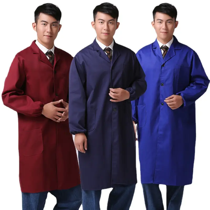 Men's Camo Long Coat Dust Proof Labor Protection - Image 13