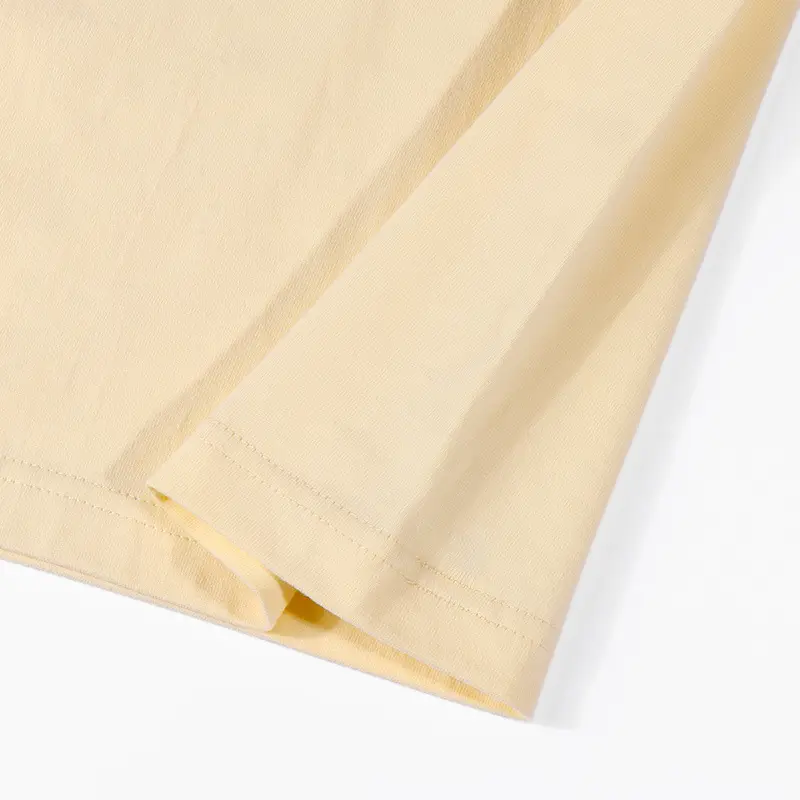 Men Cotton T-Shirt Beige 250g Unstitched - Image 10