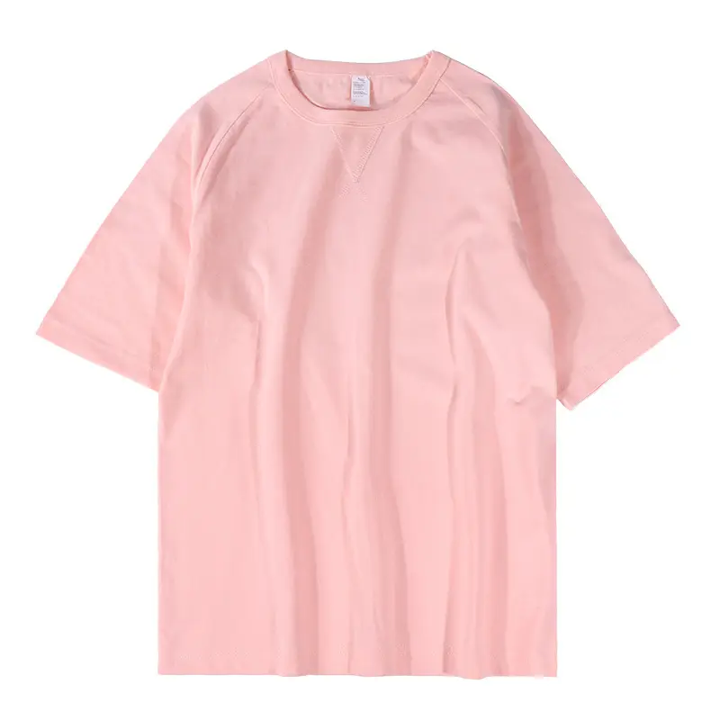 Men Cotton T-Shirt Beige 250g Unstitched - Image 2