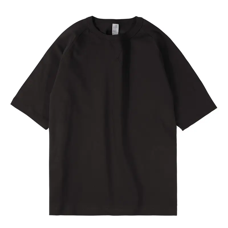 Men Cotton T-Shirt Beige 250g Unstitched - Image 5