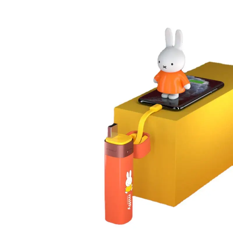 Miffy Mini Power Tube Self-Belt Emergency Charging Port Japan PSE