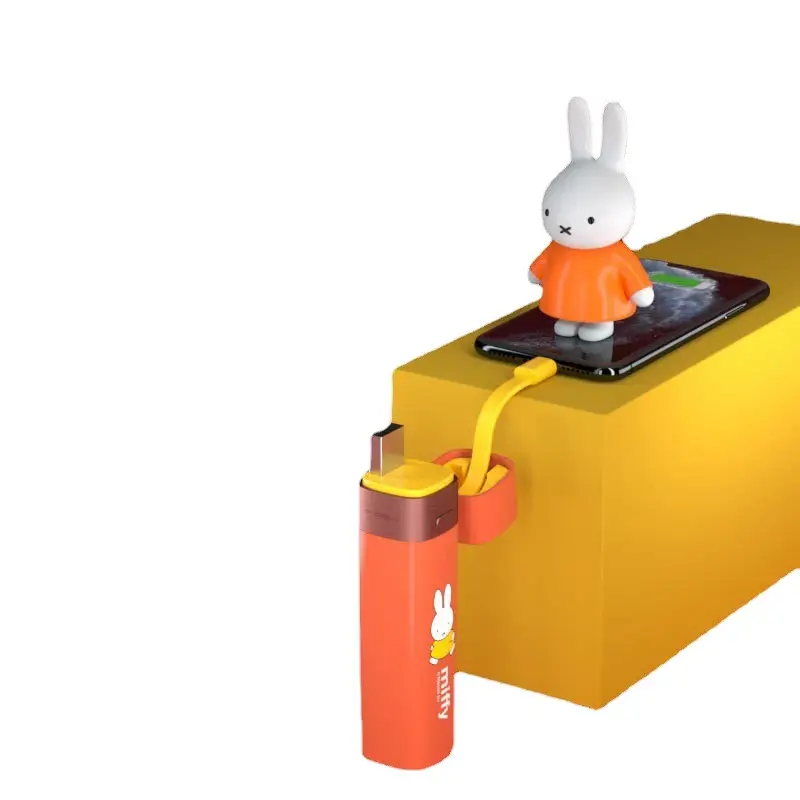 Miffy Mini Power Tube Self-Belt Emergency Charging Port Japan PSE