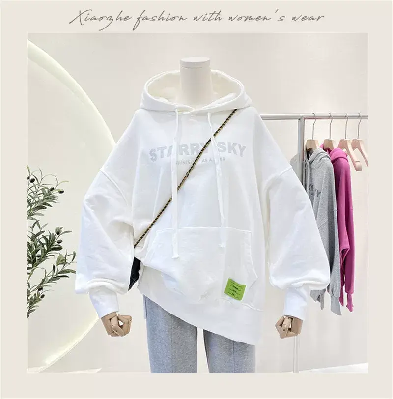 Women Pink Hoodie Sweatshirt Loose Fit Plus Size 2026 — feature 11