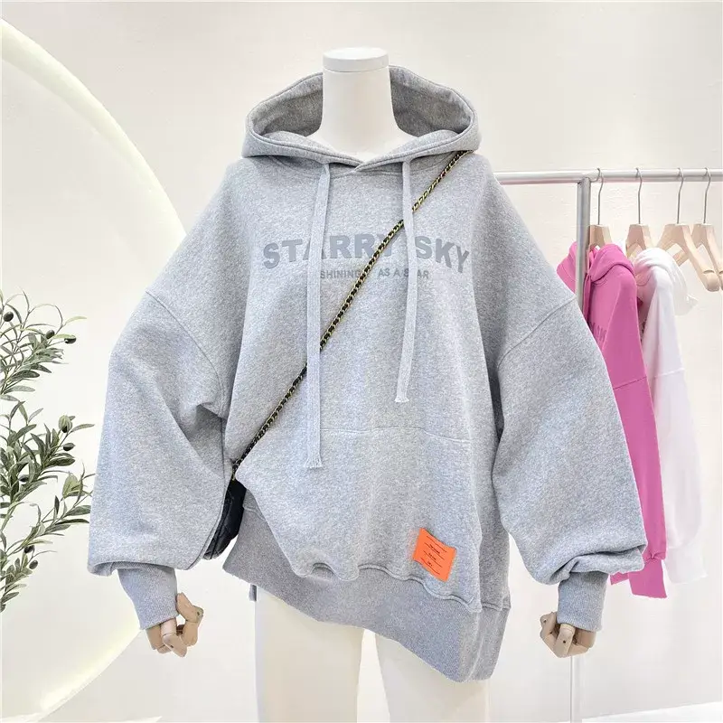 Women Pink Hoodie Sweatshirt Loose Fit Plus Size 2026 — feature 16