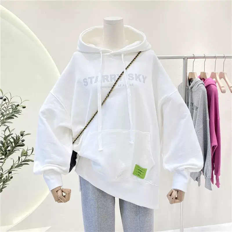 Women Pink Hoodie Sweatshirt Loose Fit Plus Size 2026 — feature 19