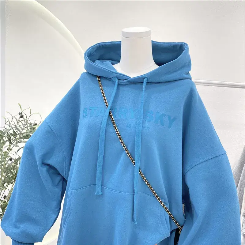Women Pink Hoodie Sweatshirt Loose Fit Plus Size 2026 — feature 33