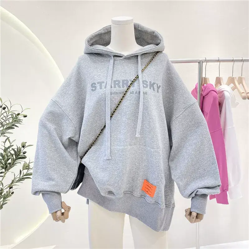 Women Pink Hoodie Sweatshirt Loose Fit Plus Size 2026 — feature 35