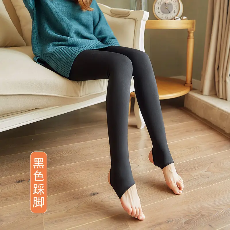 Light Velvet Padded Leggings Women Winter Warm