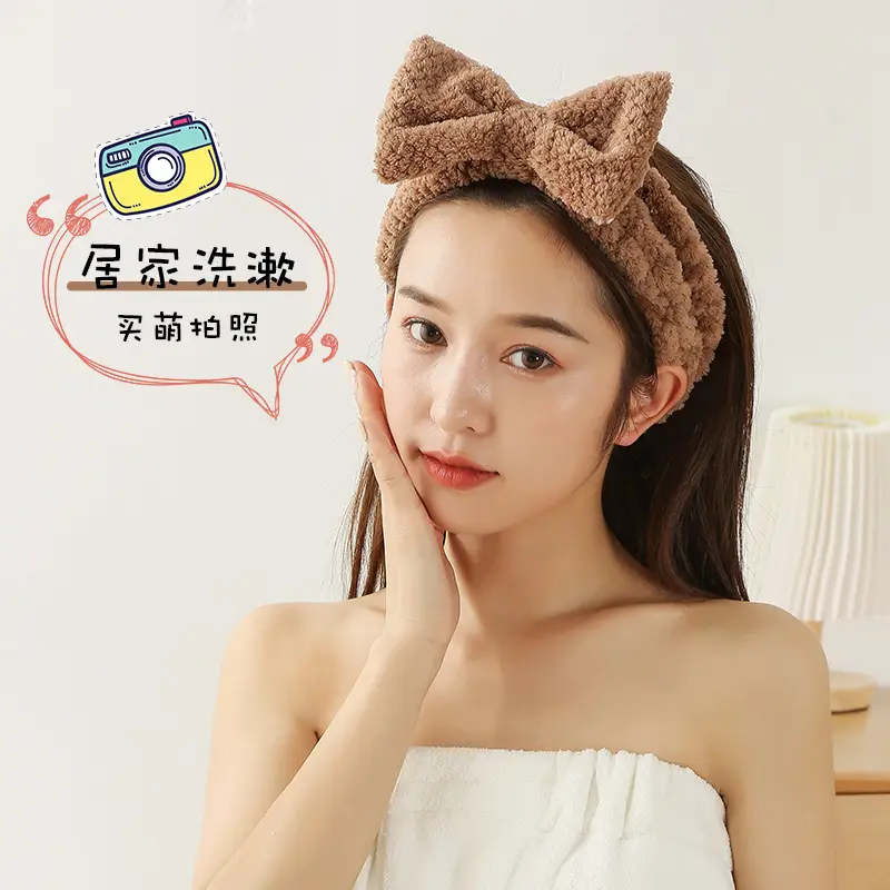 Pink Bow Hair Band for Girls, Soft Washable, Yiwu Wholesale - Image 5
