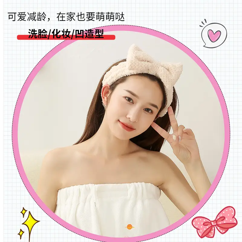 Pink Bow Hair Band for Girls, Soft Washable, Yiwu Wholesale - Image 6