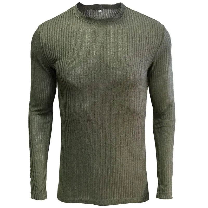 Men's Black Long Sleeve T-Shirt Winter Base - Image 9
