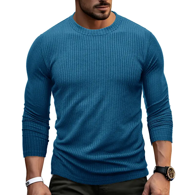 Men's Black Long Sleeve T-Shirt Winter Base - Image 3