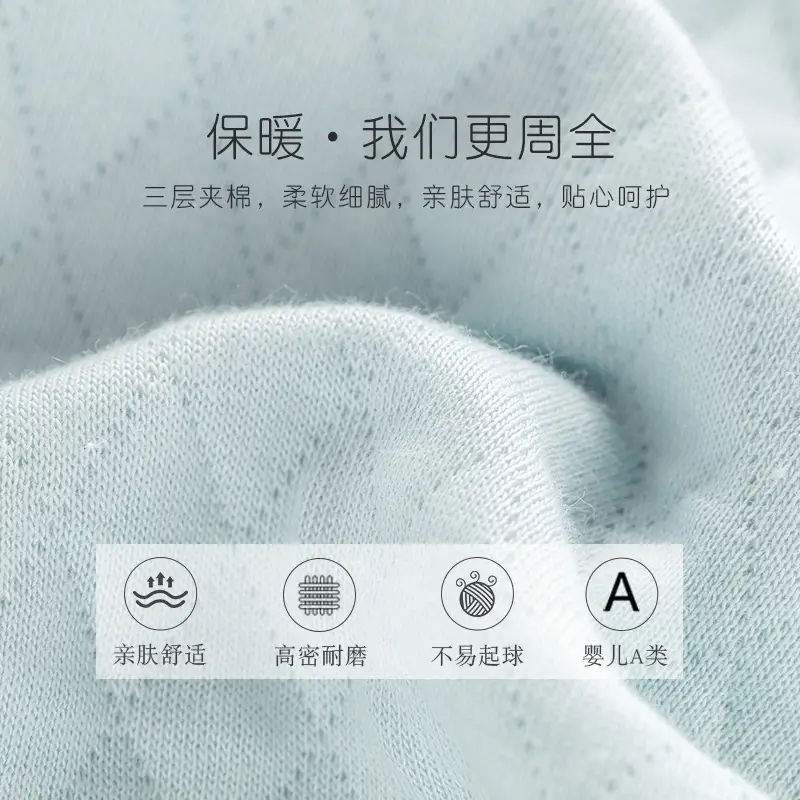 Infant Light Blue 3-Layer Warm Suit for Newborns - Image 13
