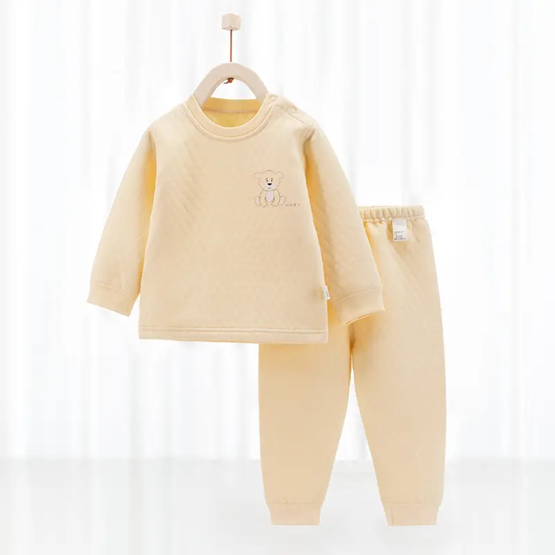 Infant Light Blue 3-Layer Warm Suit for Newborns - Image 4