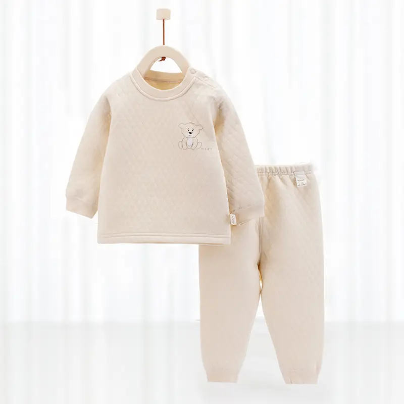 Infant Light Blue 3-Layer Warm Suit for Newborns - Image 5
