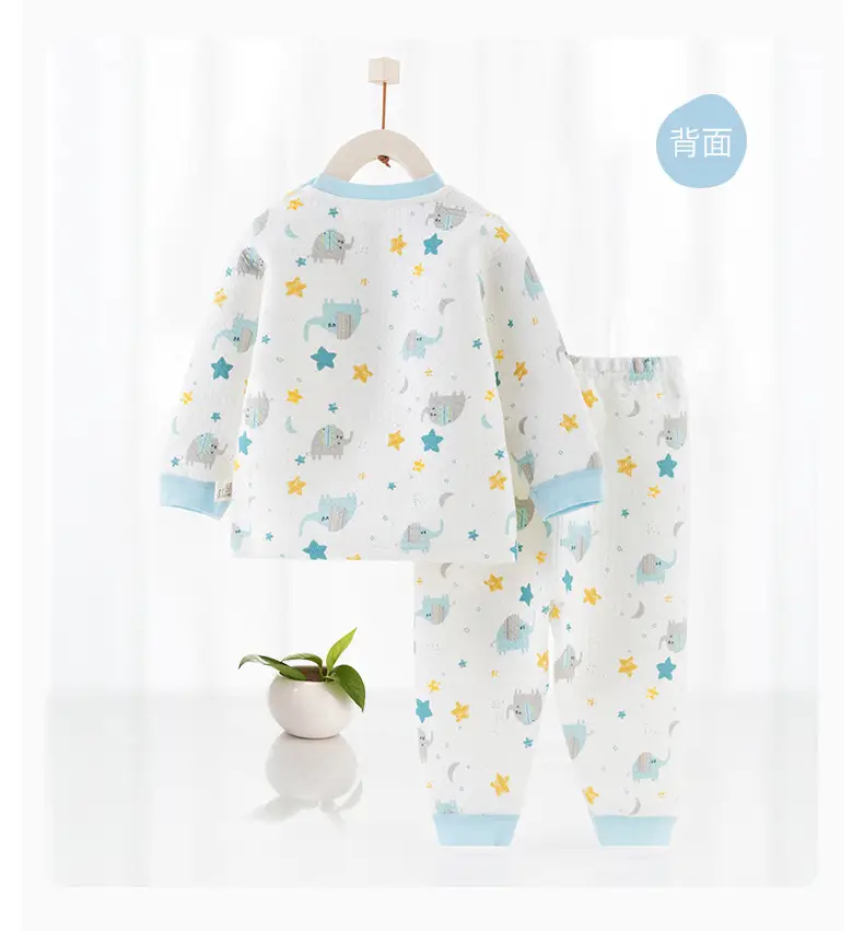 Infant Light Blue 3-Layer Warm Suit for Newborns - Image 8