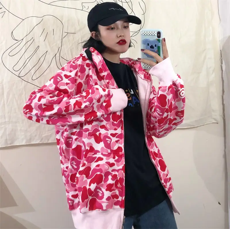 Women Shark Camouflage Hooded Sweatshirt Autumn Winter — feature 27