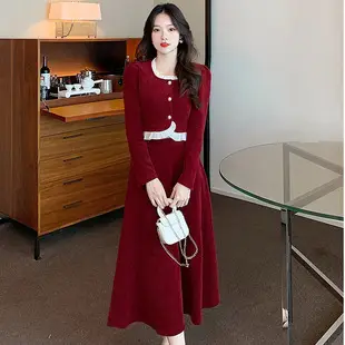 Black Long Sleeve Waist Hip Skirt for Women — feature 22