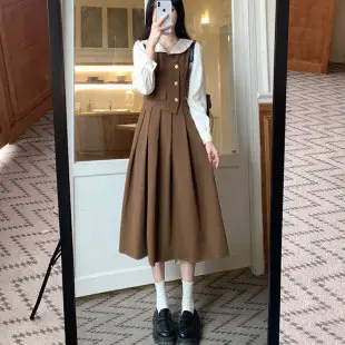 Black Long Sleeve Waist Hip Skirt for Women — feature 30