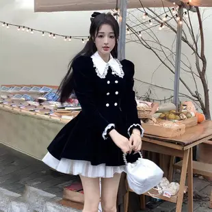 Black Long Sleeve Waist Hip Skirt for Women — feature 43
