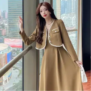 Black Long Sleeve Waist Hip Skirt for Women — feature 46