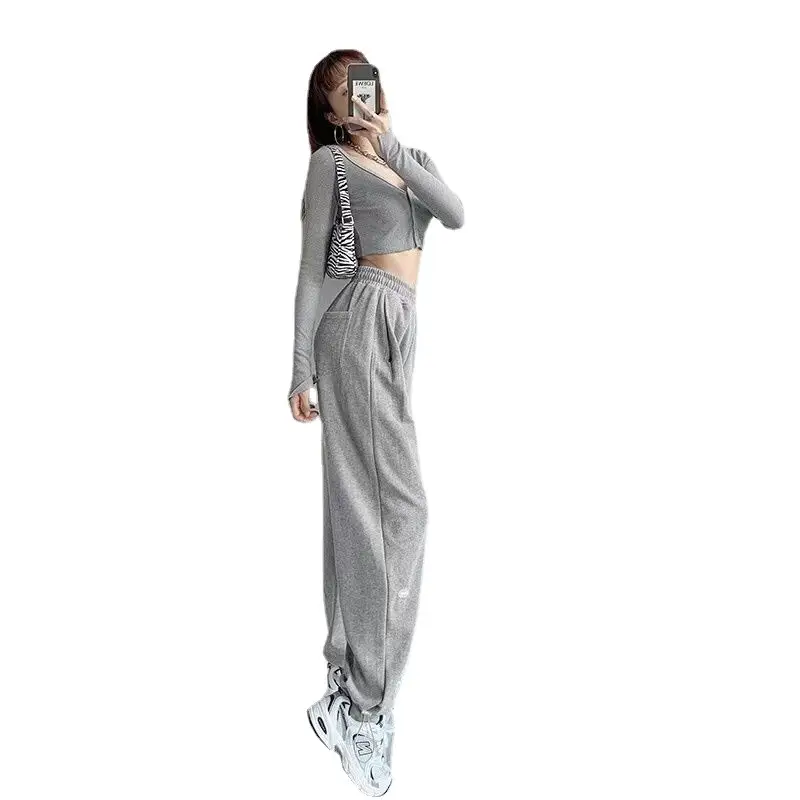 Women's 2024 Thin High Waist American Letter Sports Pants - Image 8